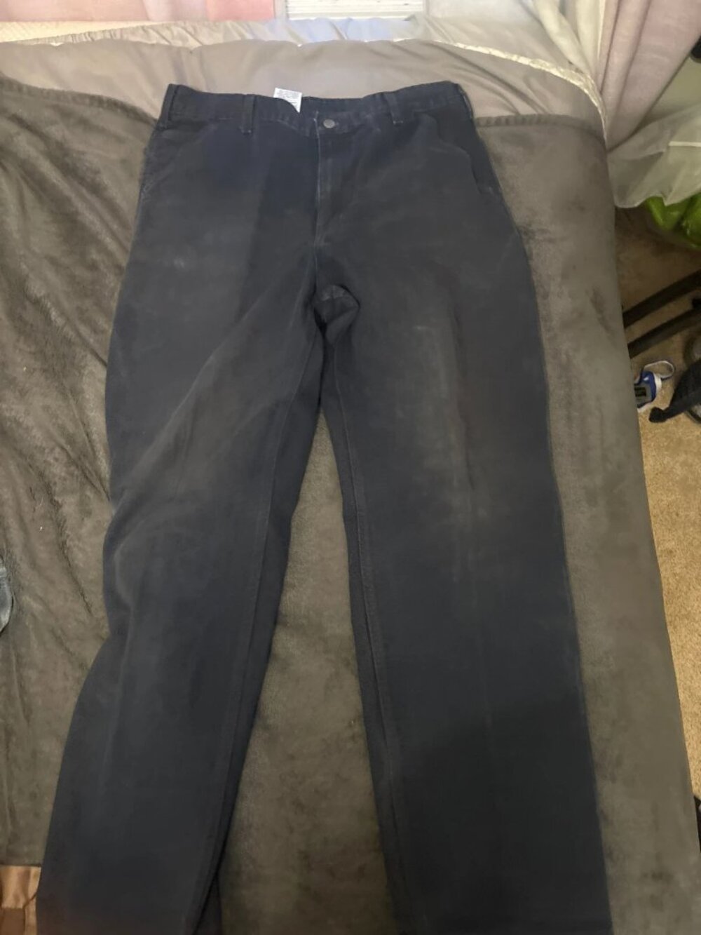 Carhartt Vintage Black Cargo Workwear Pants 36x32